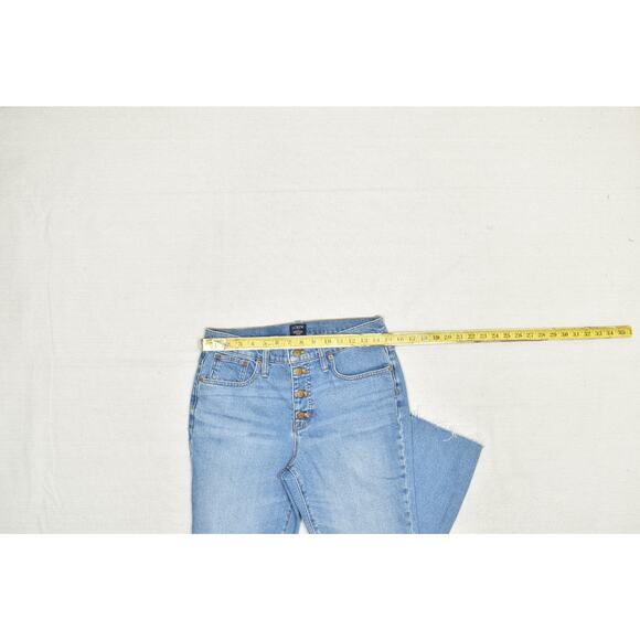 J.Crew Essential Straight Jeans Women's Regular Size 29x25 Button Fly Light Wash - Picture 7 of 8